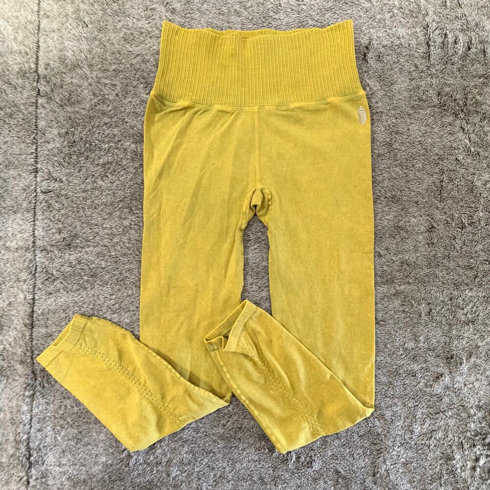 Free People Movement Good Karma 7/8 Leggings Yellow